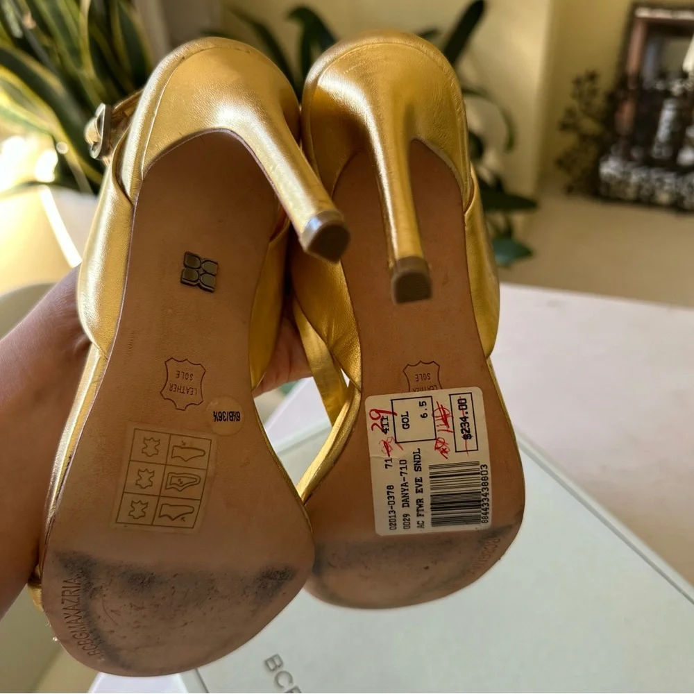 BCBGMaxAzria Gold Women's Heels - Picture 9 of 9